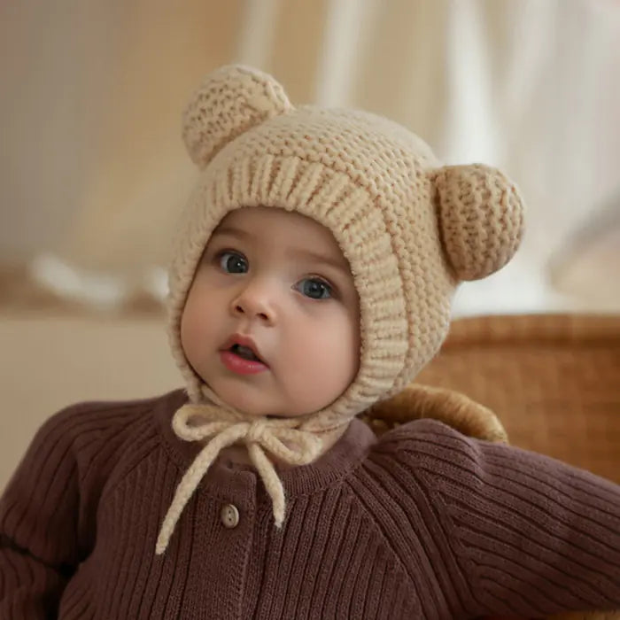 Baby hat Autumn and winter baby woolen hat