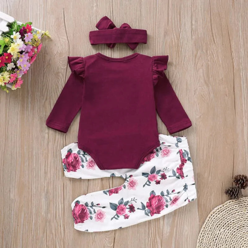 Cute Baby Girl Romper Set